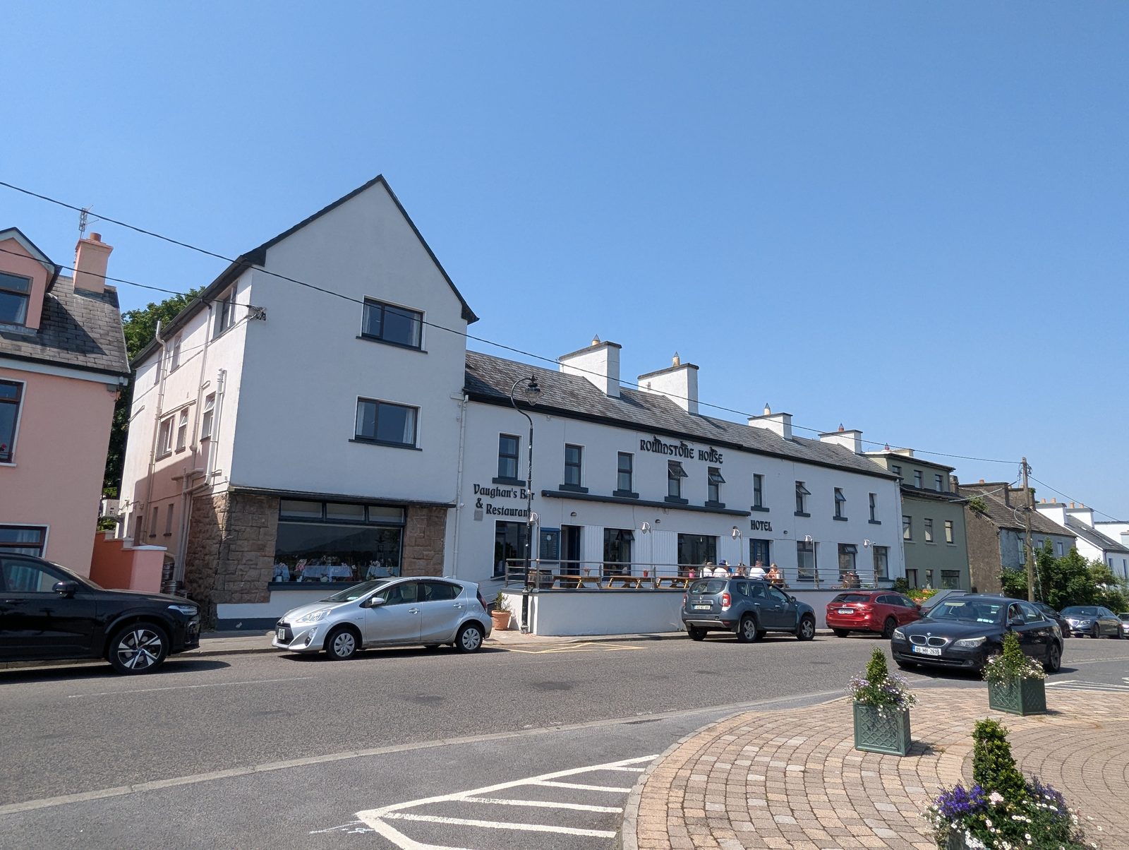 Roundstone House and the village strung along the main street